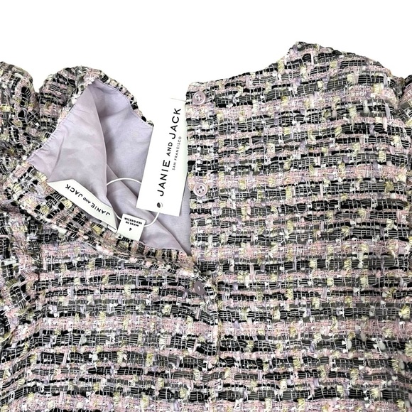 Janie and Jack Shimmer Boucle Dress Lavender Sz 4 NWT - Picture 6 of 13